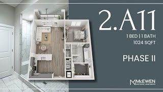 2.A11 | #3-446 | Phase II | One Bedroom | Virtual Tour | McEwen Northside Apartments