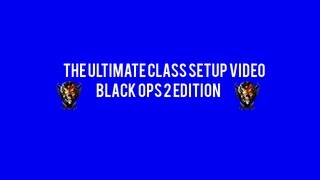 Black ops 2: Ultimate Class Setup!