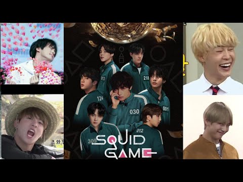 Squid game with bts😁#bts