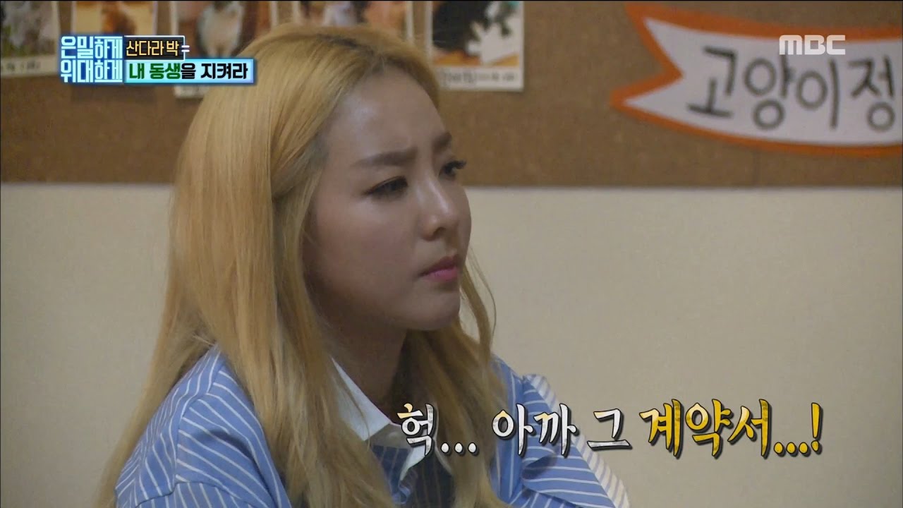 [Secretly Greatly] 은밀하게 위대하게 - Sandara Park get one's tail in a gate 20170108