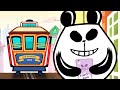 Sightseeing, Funny Panda Cartoon and Silent Comedy for Kids