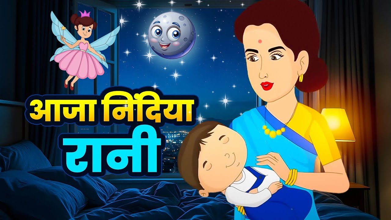 आजा निंदिया रानी | Aaja Nindiya Rani Aaja | Lori Poem | Hindi Rhymes For Kids | Baby Sleeping Song