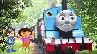 Thomas The Train Meeting Dora And Katie Cadet For Invincibubble Irish Guy