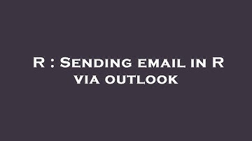 R : Sending email in R via outlook