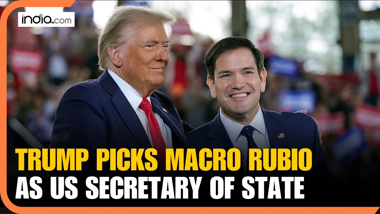 2024 US Polls: Trump Set to Appoint Marco Rubio as Secretary of State ...