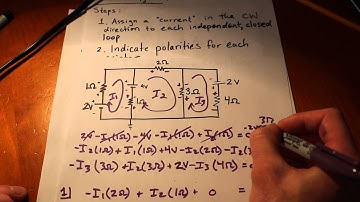 DC Mesh Analysis Example 3