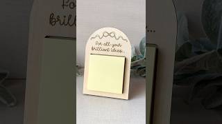 DIY Memo Note Pad Holder - Free Laser File for a Post-It Note Holder! #xtoolmade  #xToolm2