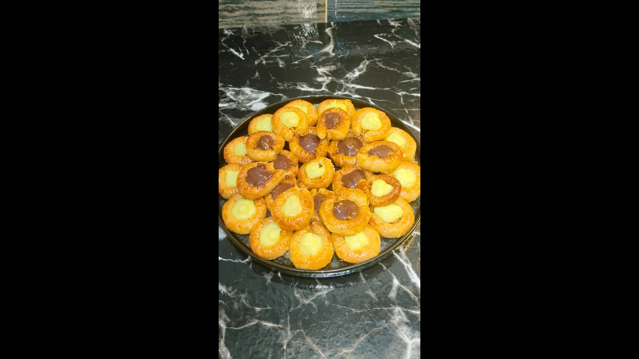 أساور الجلاش الحلو أو أساور الست بحشوة الكاستر والشوكولاته احفظى الوصفة عندك لرمضان هتشرفك