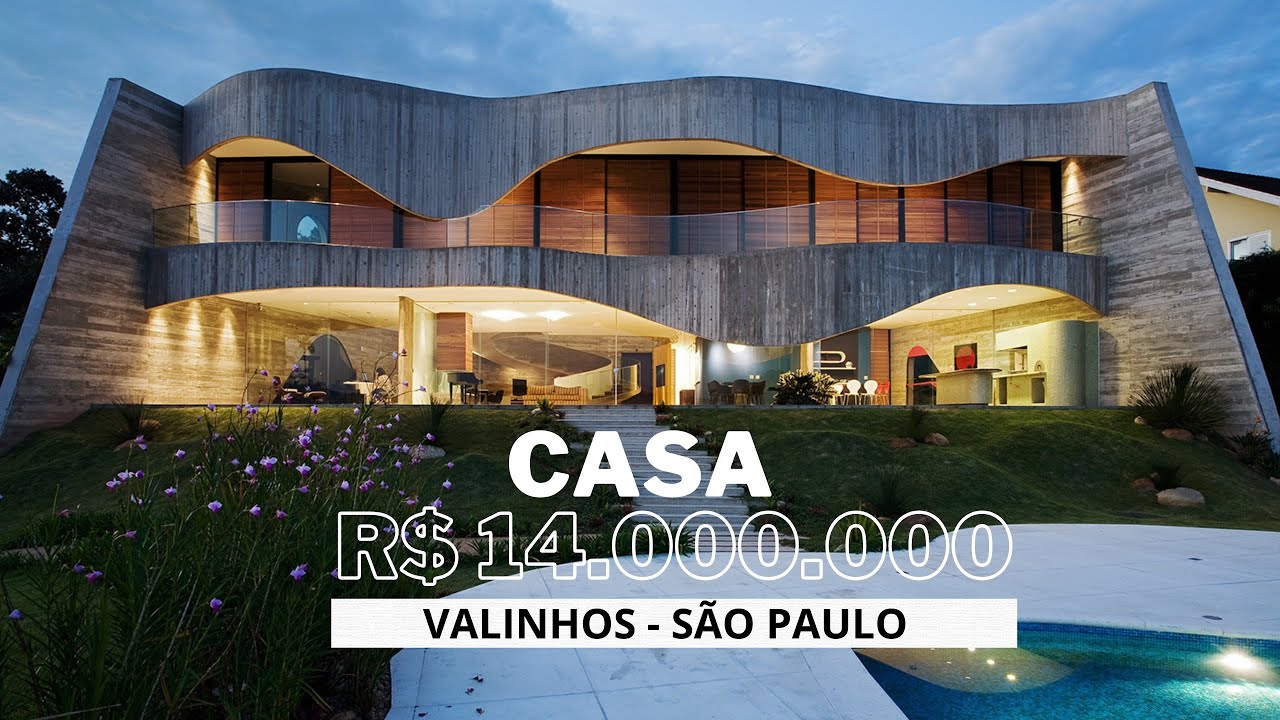 TOUR NA CASA MAIS EXCLUSIVA À VENDA NO INTERIOR SÃO PAULO - RUY OHTAKE - VALINHOS-SP - R$ 14 MILHÕES
