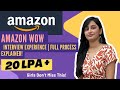Amazon WoW Interview Experience 2025 | Internship + Full-Time Roles | Step-by-Step Process & Tips