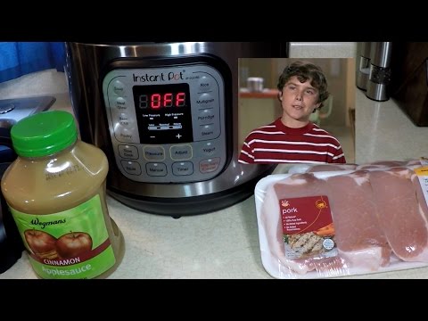 Pork Chops and Apple Sauce Instant Pot Pressure Cooker