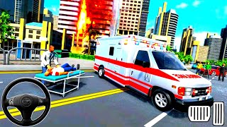 Ambulance Robot Car Transform: War Robot Games - Flying Car Robot Games 2021 - Android glGameplay screenshot 4