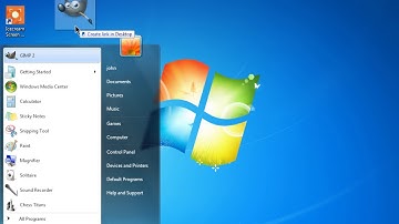 how to create GIMP shortcut