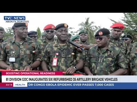 81 Division GOC Inaugurates Six Refurbished Vehicles for 35 Artillery Brigade