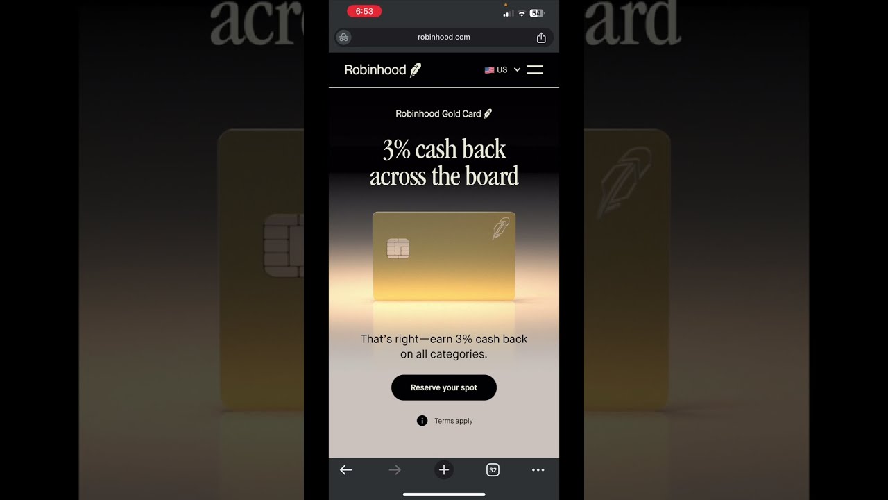 Robinhood Gold Card 3% cash back - YouTube