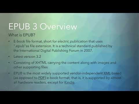 KNiTO Master Course Lesson 2 What is ePUB 3?