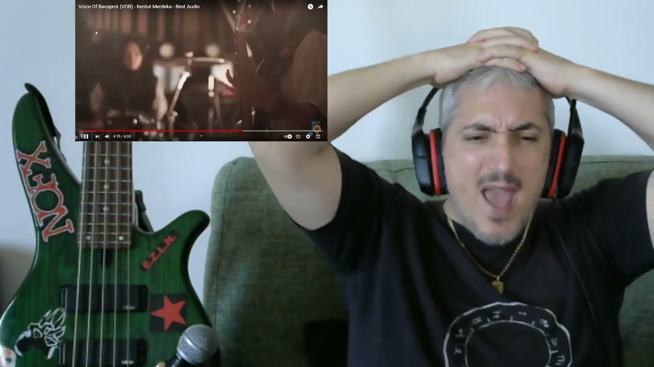 Voice Of Baceprot (VOB) Kentut Merdeka reaction Punk Rock Head singer and bass player James Giacomo