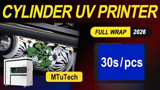 Mtutech 360 Cylinder Uv Printer Suits For Both Cylindrical, Tapered And Conical Surface Printing