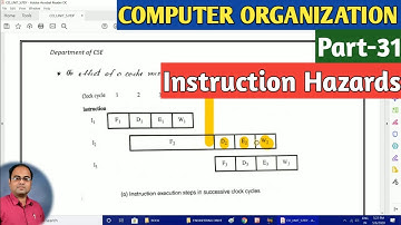 COMPUTER ORGANIZATION | Part-31 | Instruction Hazards