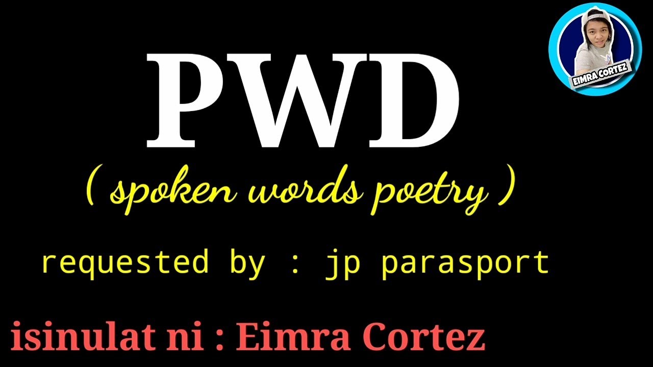 PWD ( spoken words poetry 111) requested by @JPParaSports - YouTube