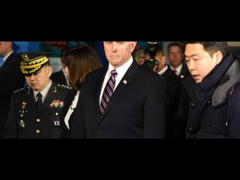 美 펜스 부통령, 평창올림픽 리셉션 5분 만에 자리 떠나 - Korea news 24h