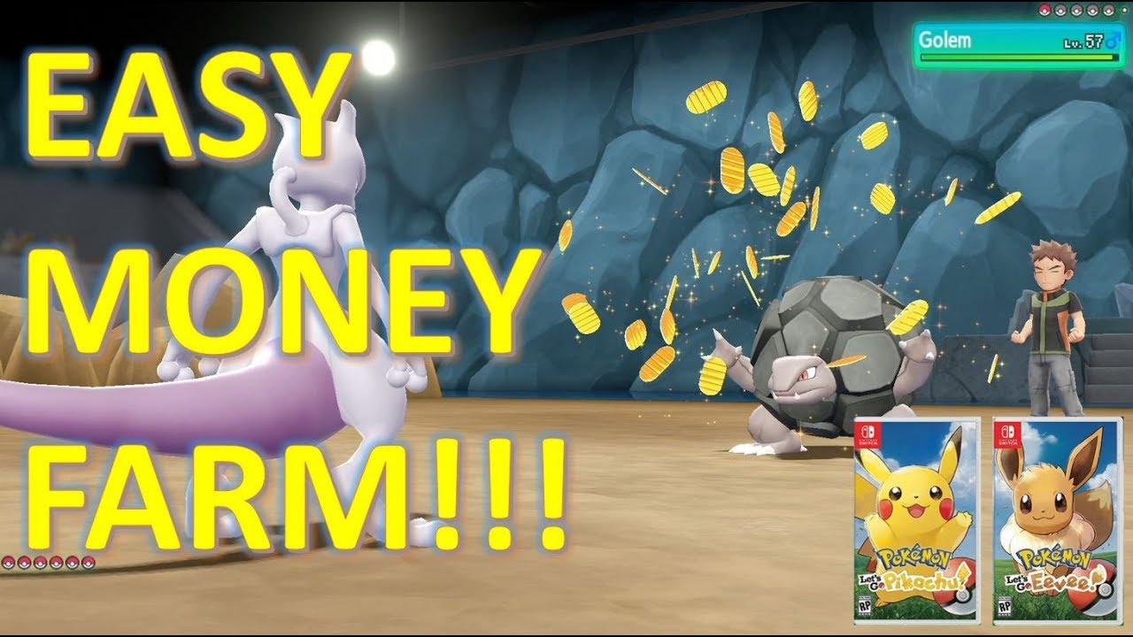 Pokemon Let's Go : Easy money farm ฟาร์มเงินง่ายๆแค่ปลายนิ้ว 