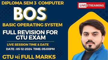 BOS (4330703) FULL REVISION FOR GTU EXAM  || DIPLOMA SEM 3 COMPUTER || MIMP QUESTION WITH SOLUTIONS