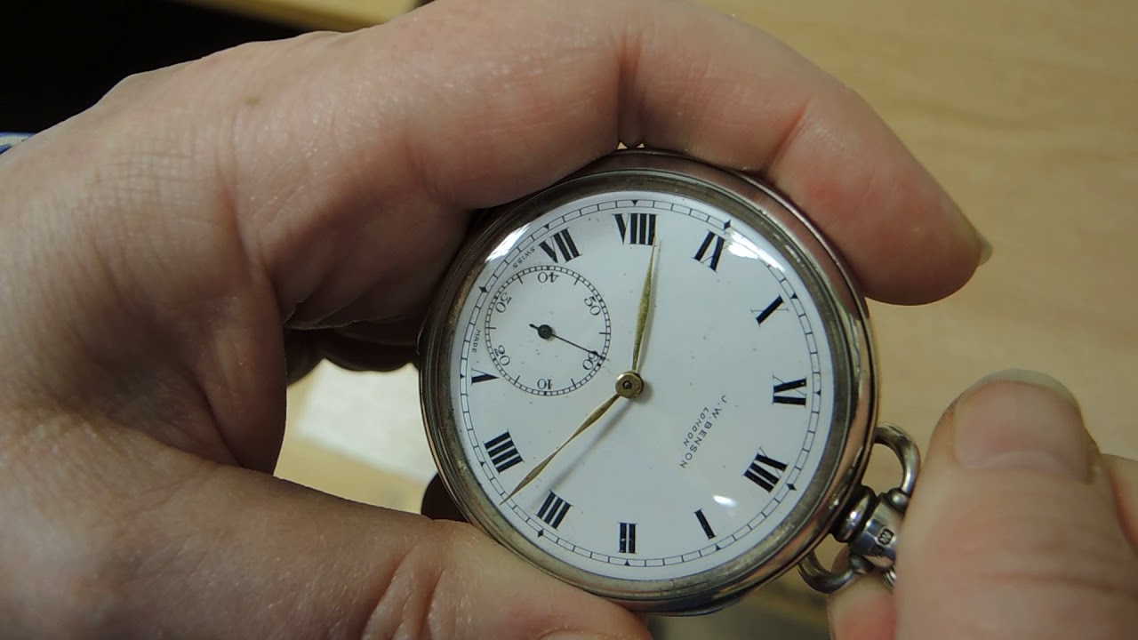 Winding J W Benson Pocket Watch