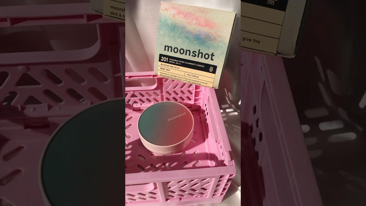 Moonshot Calmingfit korean cushion unboxing & swatch 🔆 (cushion coreano) semi matte finish
