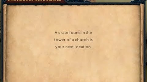 A crate found in the tower of a church is your next location **RS3 Cluescroll Guide**