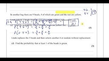 WST01/01, (IAL), Edexcel, S1, June 2015, Q4, Probability, Conditional, Replacment