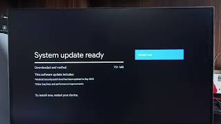 IMPEX Google TV : How to Download and Install System Update - Install New Firmware screenshot 3