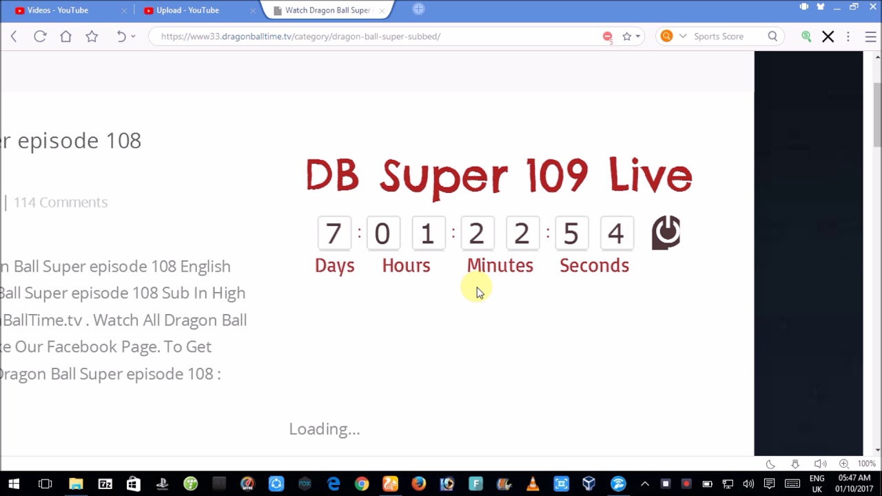 dragon ball super episode 109 eng subbed delay