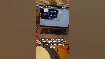 Korg wavedrum & live coding setup #livemusic
