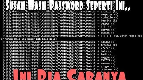 Cara Hash Password Password Verify pada PHP