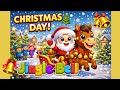 Jingle Bells 🎄 Christmas Day Song for Kids | Santa Cartoon