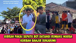 Lautan Manusia Tak Terbendung Sambut Kedatangan Wapres Gibran Tinjau Lokasi Banjir Bandang Sukabumi