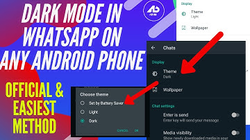 HOW TO ENABLE DARK MODE ON WHATSAPP | DARK MODE WHATSAPP
