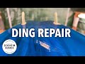 Surfboard Ding Repair & Color Match [PU Foam + Polyester Resin]