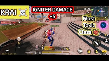 Call of duty mobile krai battle royale gameplay with the most toxic Igniter Class | Cod The Impaler
