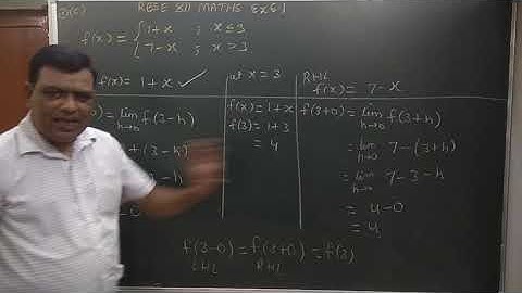Class 12 exercise 6.1 questions 1 (b), (c), (d),(e) continuity and differentiability ,