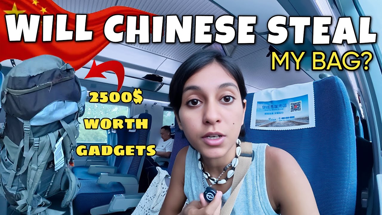 INDIAN Girl Tries SAFETY TEST in CROWDED Train Station of CHINA! (2500$ at risk!) 😳🇨🇳