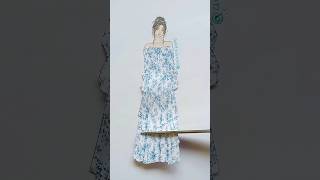 tying different cloths on her💖#shorts #creative #fasion #style #design #art