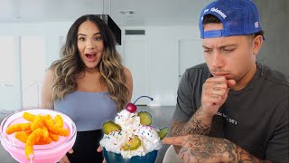 Trying My Fiance's Pregnancy Cravings! ** BAD IDEA! **