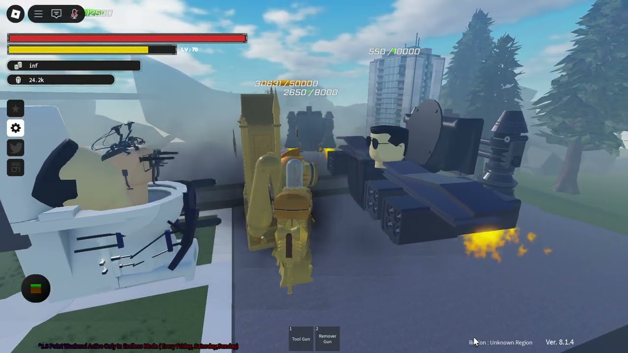 Roblox St blockade battlefront All G-clones vs Infected titan clockman