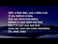 Love Can Move Mountains by Celine Dion (lyrics)