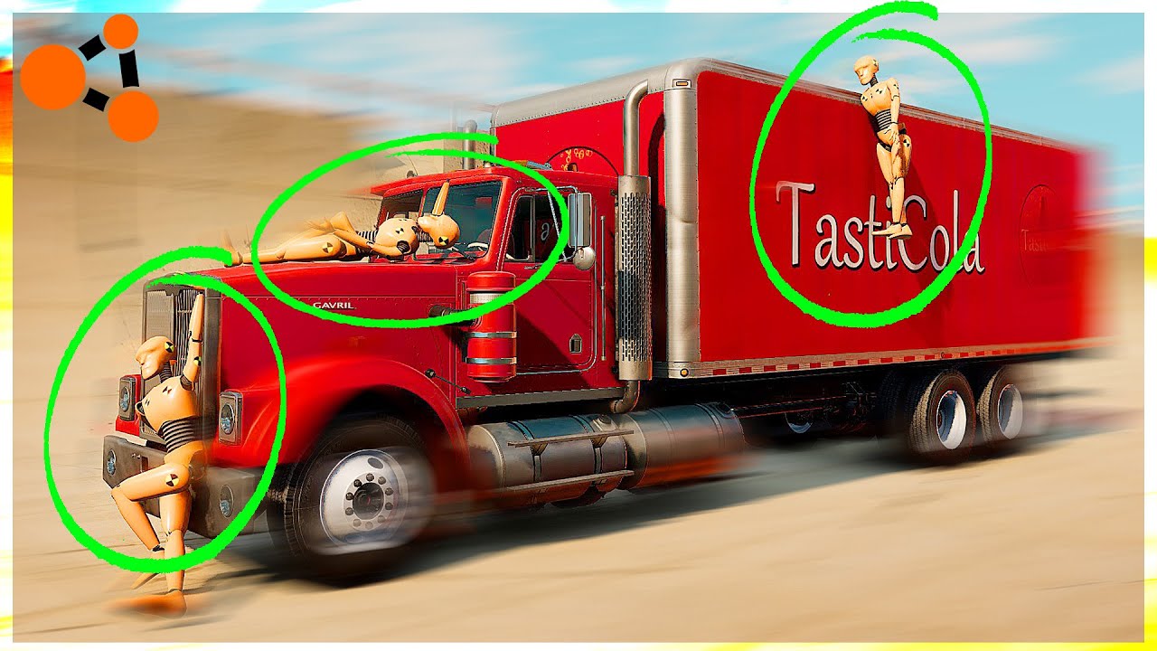 LLENO el CAMIÓN de PERSONAS y lo LANZO a Alta Velocidad - BEAMNG.DRIVE