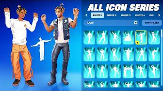 ALL ICON SERIES DANCES IN FORTNITE (Juice WRLD, Lucid Dreams, Rap Monster, Godzilla, Eminem)