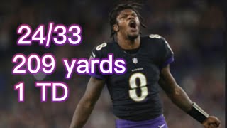 Lamar can do it all! Lamar Jackson full game highlights against the Panthers
