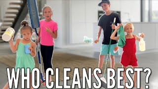 Kids Clean the Whole House 🏠 | Who Cleans the Best??